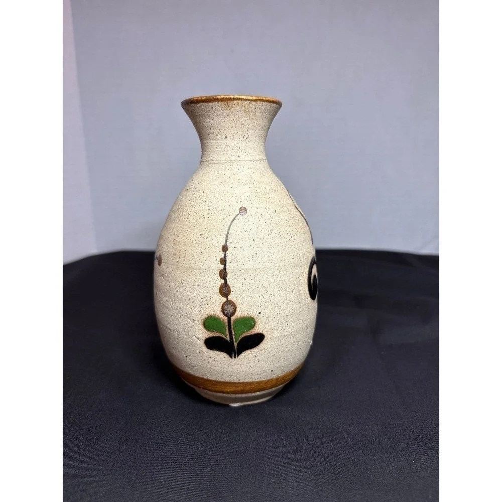Tonala Mexican Folk Art Pottery Vase‎